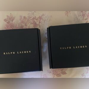 Ralph Lauren Navy Set of Canapé Plates